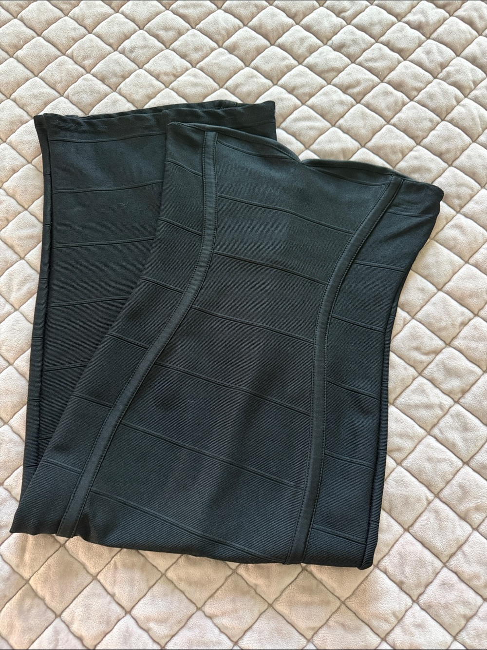 Boohoo Black Strapless Bodycon Dress